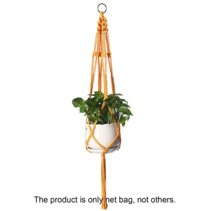 Boho Cotton Rope Plant Hanger with Hanging Ring