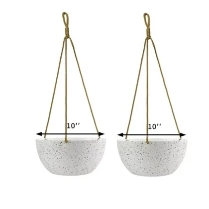 Eco-Friendly Hanging Planter Baskets for Indoor and Outdoor Use - 2 Pack