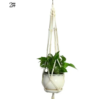 Handcrafted Cotton Rope Plant Pot Hangers